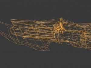 drift wood bone sword 3D Model