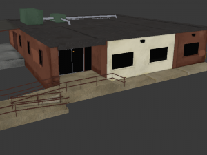 post office building 3Dモデル