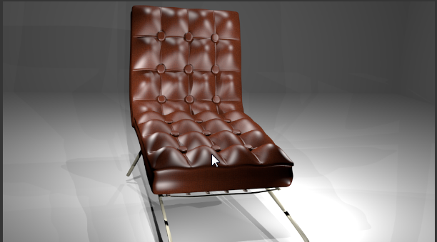 barselona chair 3D Модель .c4d .max .obj .3ds .fbx .stl .blend