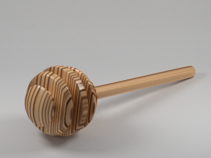 honey dipper 3D 모델