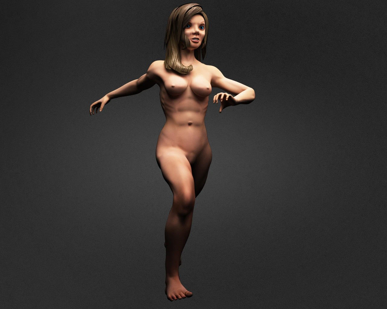 invented woman 3D Model .c4d .max .obj .3ds .fbx .stl .blend 