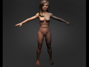 invented woman 3D Modell