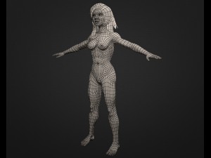 invented woman 3D Modell