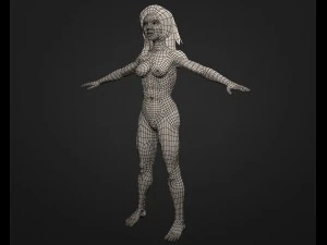 invented woman 3D Model