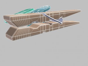 clothes pin 3D Model