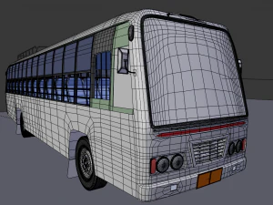 Indian tnstc bus model 3D Model