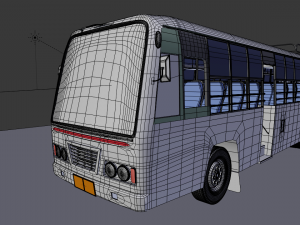 Indian tnstc bus model Model 3D
