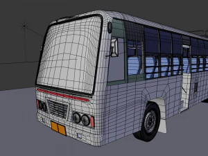 Indian tnstc bus model 3D Model