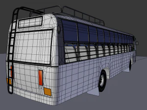 Indian tnstc bus model 3D Model