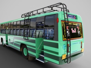 Indian tnstc bus model Model 3D