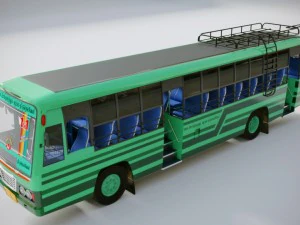 Indian tnstc bus model 3D Model