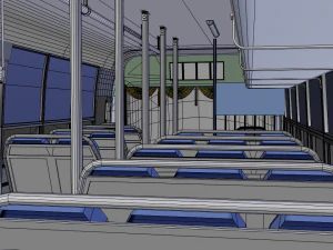 Indian tnstc bus model 3D Model