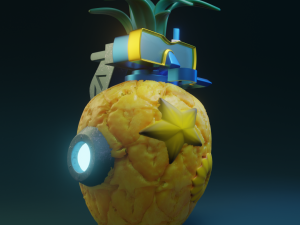 pineapple bomb Modelo 3D