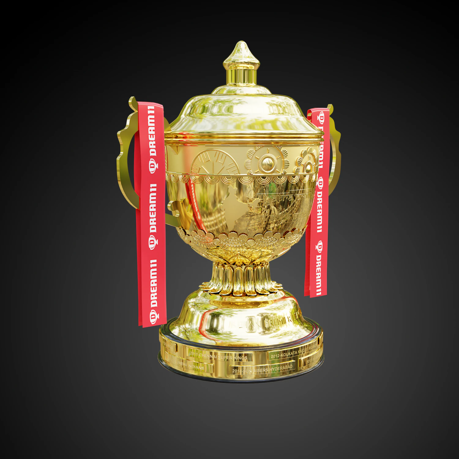 dream 11 ipl trophy 3D Model .c4d .max .obj .3ds .fbx .stl .blend 