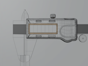 digital vernier caliber 3D 모델