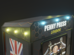 souvenir coin vending machine 3D-Modell