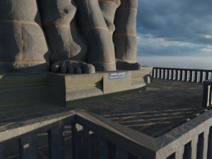 Thiruvalluvar statue 3D Model