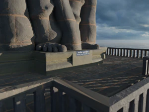 Thiruvalluvar statue 3D Model