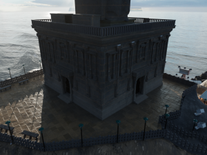 Thiruvalluvar statue 3D Model