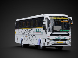 SETC Prakash Vega bus model of Tamil Nadu Government Modèle 3D