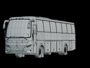 SETC Prakash Vega bus model of Tamil Nadu Government 3D Model
