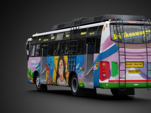 SST Private bus of TamilNadu Modèle 3D