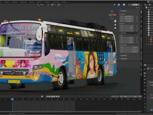 &Ocirc;nibus privado SST de TamilNadu Modelo 3D