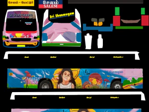 &Ocirc;nibus privado SST de TamilNadu Modelo 3D