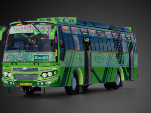 KrCo Private bus - TamilNadu INDIA 3D Models