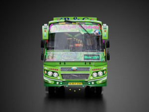 KrCo Private bus - TamilNadu INDIA 3D Model