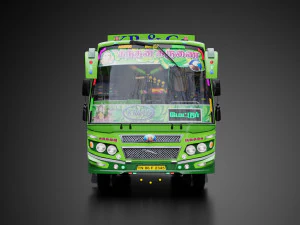 KrCo Private bus - TamilNadu INDIA 3D Model