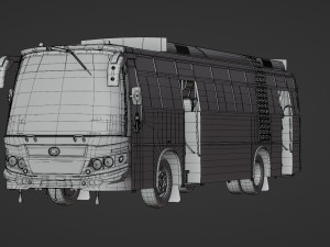 KrCo Private bus - TamilNadu INDIA 3D Model