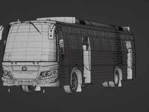 KrCo Private bus - TamilNadu INDIA 3D Model