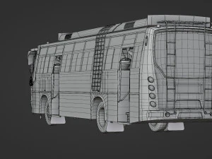 KrCo Private bus - TamilNadu INDIA 3D Model