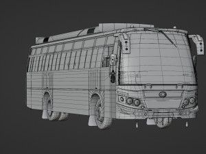 KrCo Private bus - TamilNadu INDIA 3D Model