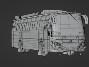 KrCo Private bus - TamilNadu INDIA 3D Model