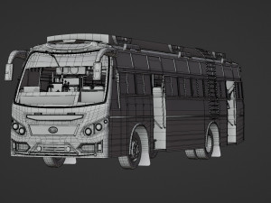Trinethra Private bus from TamilNadu - INDIA Modèle 3D