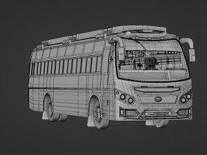Trinethra Private bus from TamilNadu - INDIA Modèle 3D