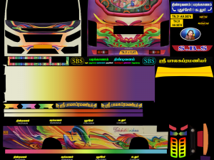 Trinethra Private bus from TamilNadu - INDIA Modèle 3D