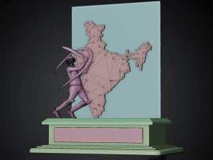 DLF IPL Trophy 2008-09-10 3D Model