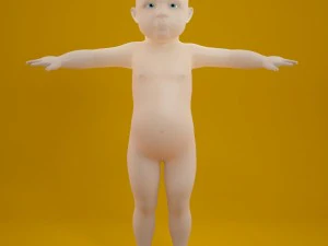 赤ちゃん 3Dモデル