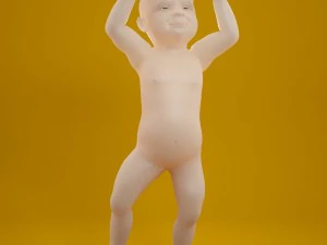 赤ちゃん 3Dモデル