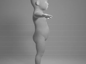 赤ちゃん 3Dモデル