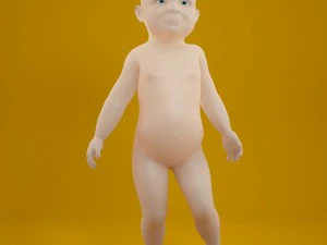 赤ちゃん 3Dモデル