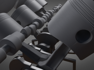 engine 3Dモデル