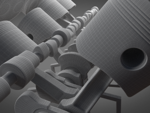 engine 3Dモデル