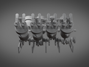 engine 3Dモデル