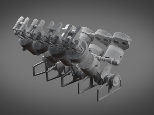 engine 3Dモデル