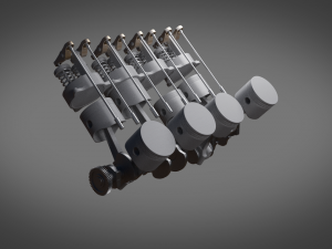 engine 3Dモデル