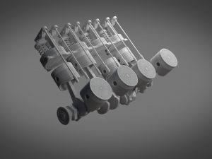 engine 3Dモデル